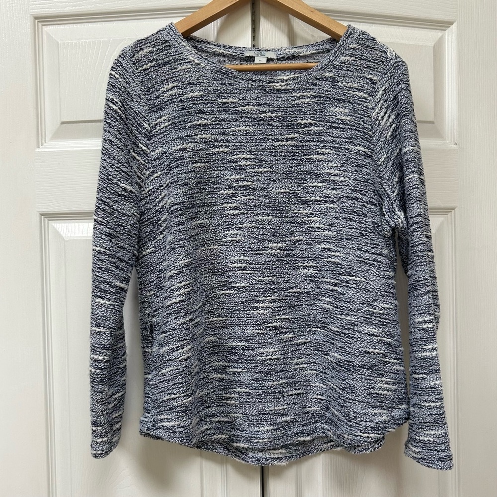 Croft & Barrow Pullover Sweater Blue and White